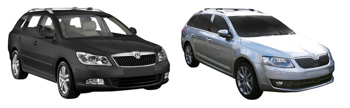 Skoda Octavia roof racks , vehicle image